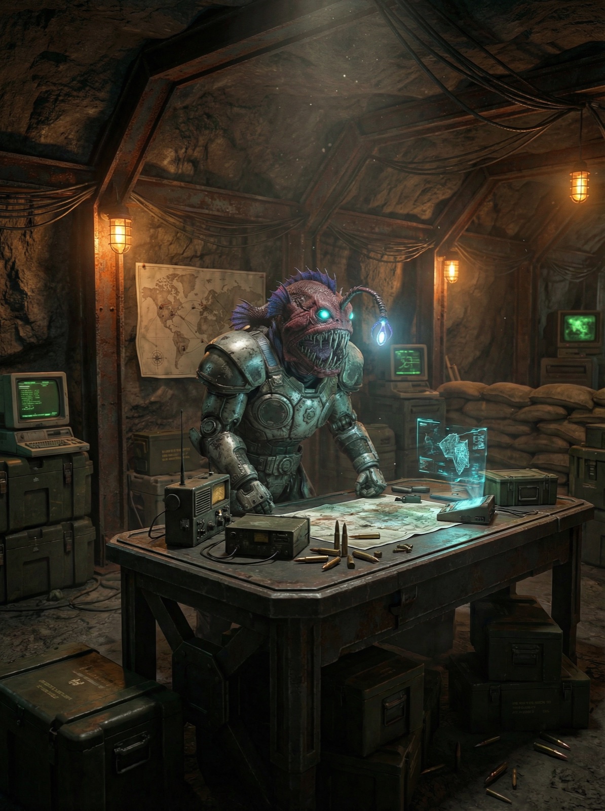 The bunker desk — the Discord